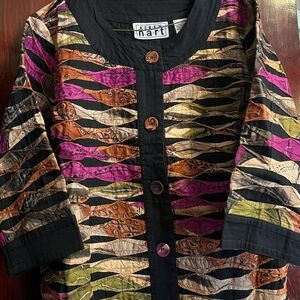 Colorful Button-Up Jacket